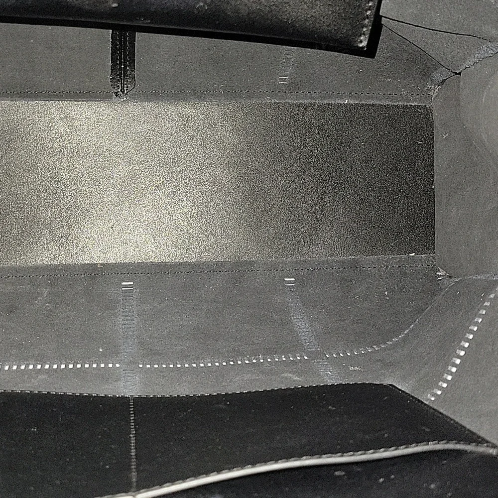 Vince Camuto Black Leather Tote Shoulder Bag Purse